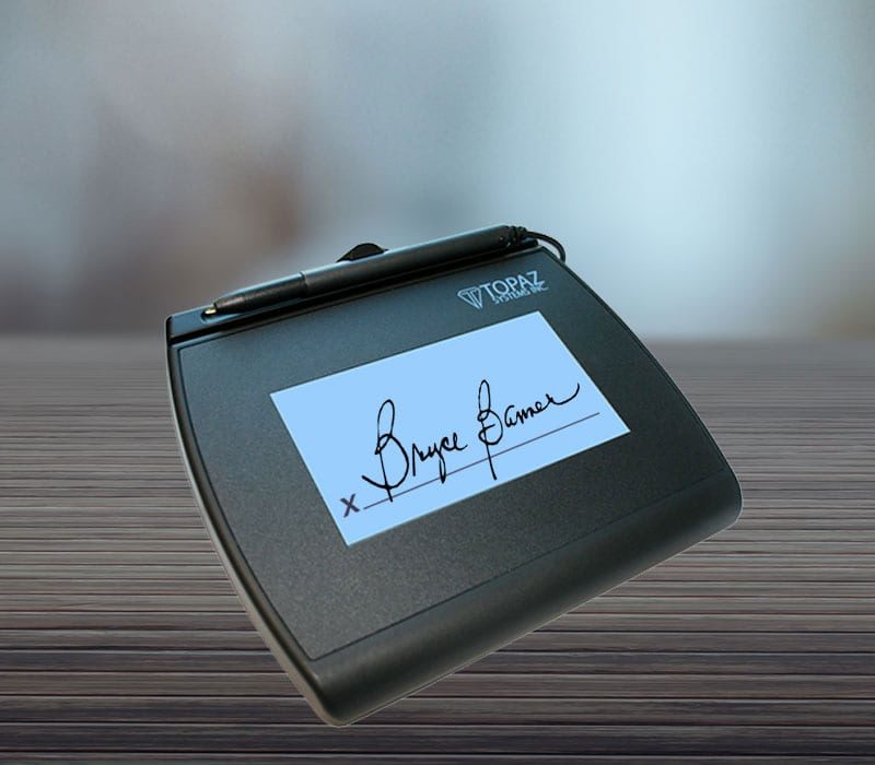 TraditionalPad-HalfImages Topaz Signature Pad